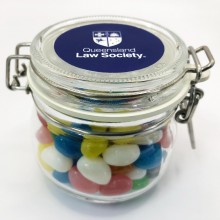 MINI JELLY BEANS IN CANISTER 200G (Mixed Colours or Corporate Colours)